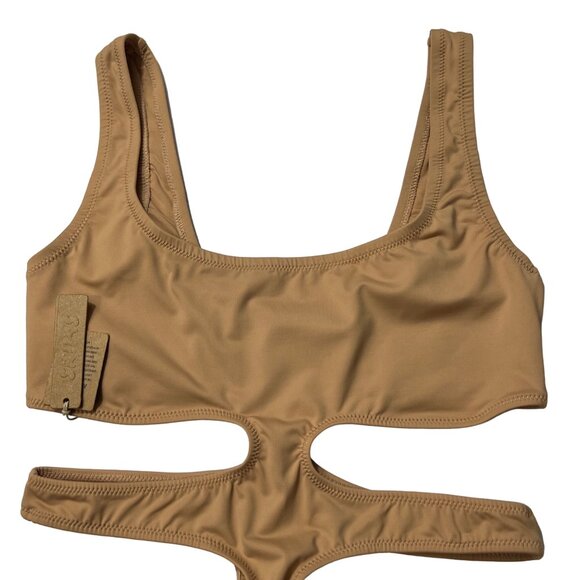 SKIMS Swim Tank Monokini Ochre Womens Small - Picture 5 of 14